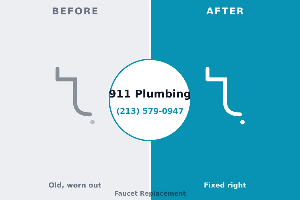 Before and after: plumbing company Grant, MI